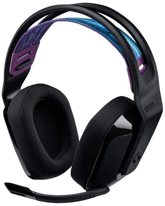 Logitech G535 Lightspeed vezeték nélküli fekete gamer headset (Újracsomagolt)