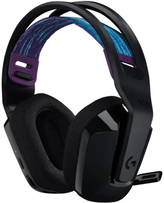 Logitech G535 Lightspeed vezeték nélküli fekete gamer headset (Újracsomagolt)