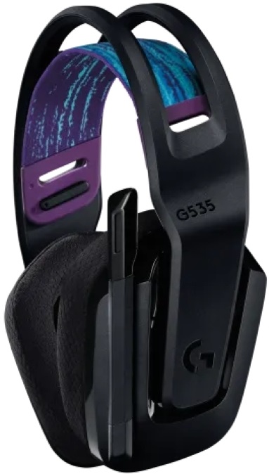 Logitech G535 Lightspeed vezeték nélküli fekete gamer headset (Újracsomagolt)