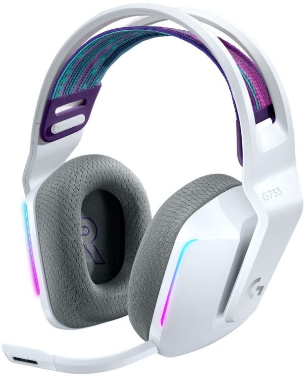 Logitech G733 Lightspeed Wireless RGB fehér gamer headset (Újracsomagolt)