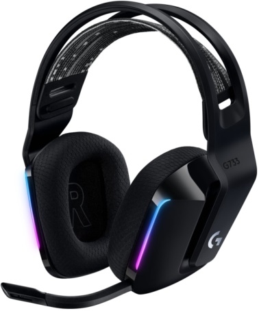 Logitech G733 Lightspeed Wireless RGB fekete gamer headset