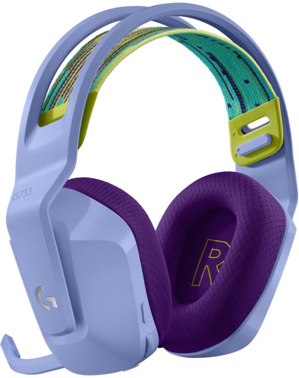 Logitech G733 Lightspeed Wireless RGB lila gamer headset