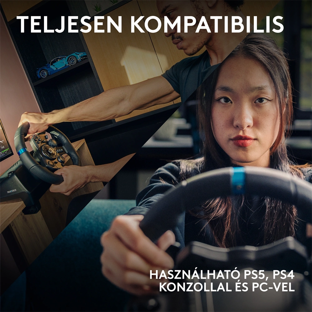Logitech G923 Racing Wheel and Pedals PS4/PS5/PC kormány + pedál