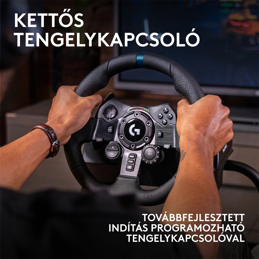 Logitech G923 Racing Wheel and Pedals PS4/PS5/PC kormány + pedál