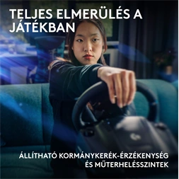 Logitech G923 Racing Wheel and Pedals PS4/PS5/PC kormány + pedál