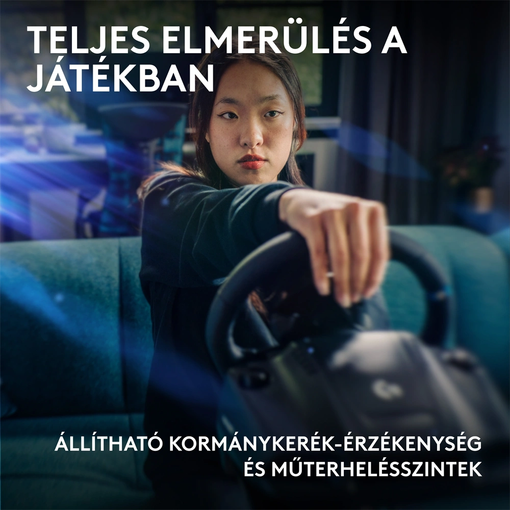 Logitech G923 Racing Wheel and Pedals PS4/PS5/PC kormány + pedál