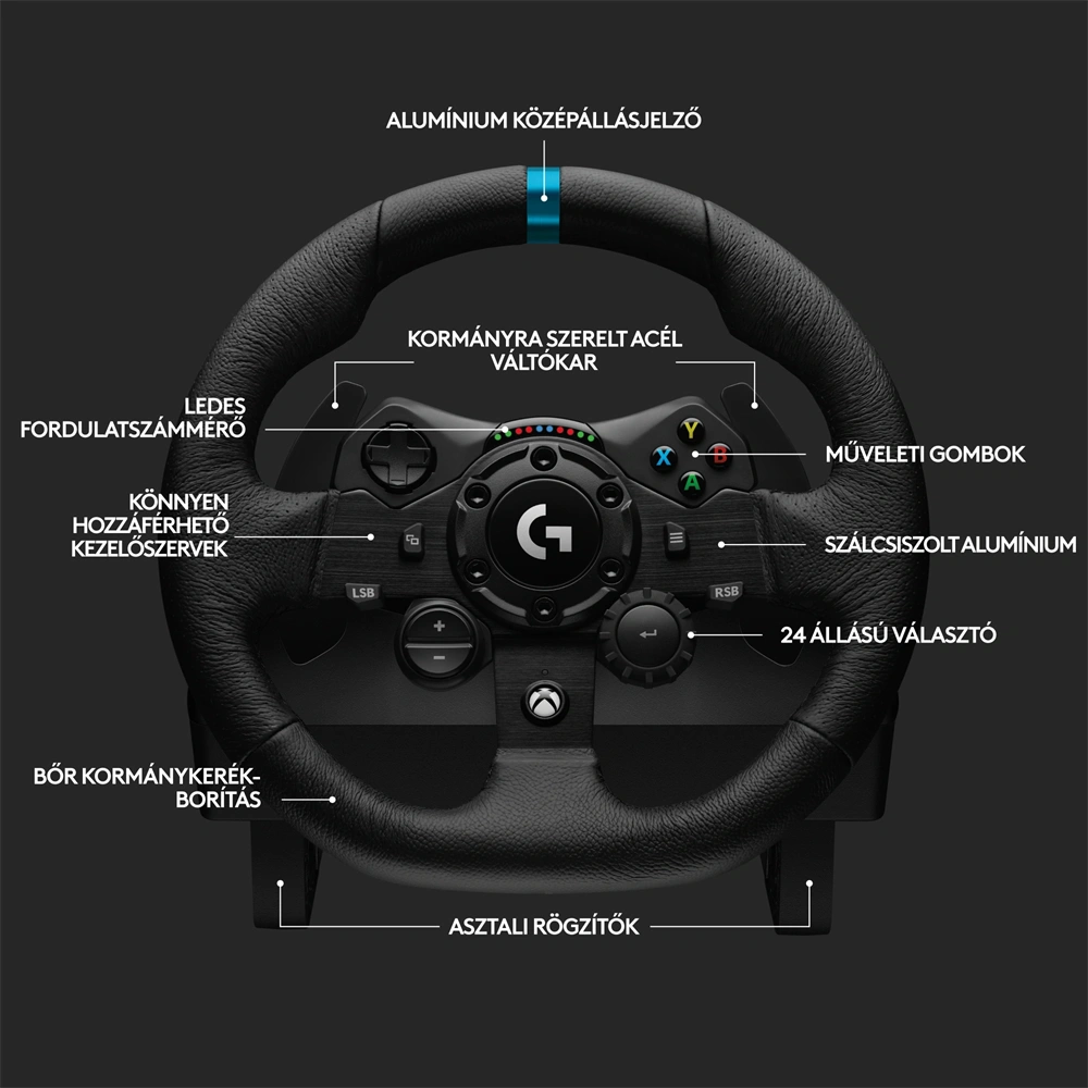 Logitech G923 Racing Wheel and Pedals Xbox One/PC kormány + pedál