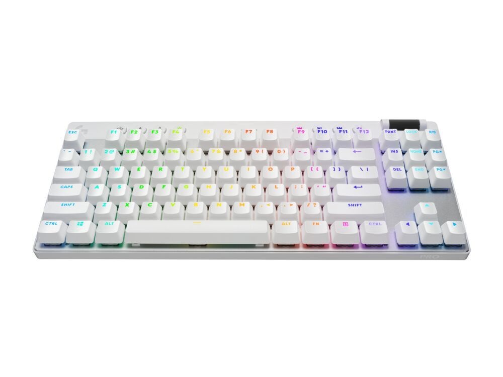Logitech G PRO X TKL LIGHTSPEED UK vezeték nélküli RGB fehér gamer billentyűzet