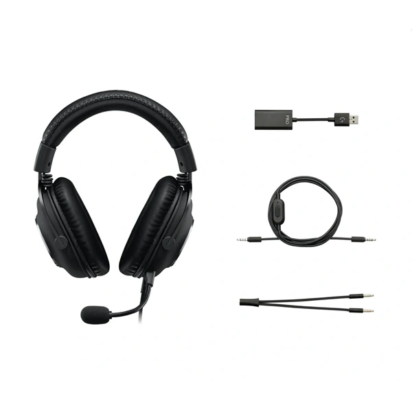Logitech G PRO X vezetékes fekete gamer headset