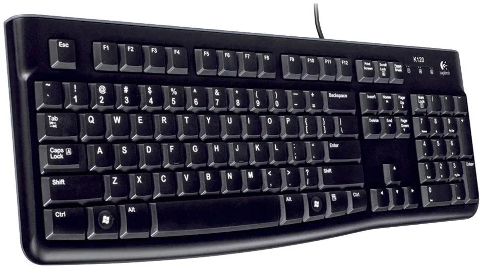 Logitech K120 HUN USB fekete OEM billentyűzet