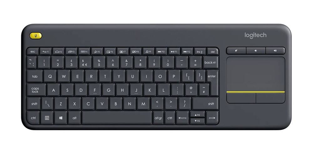 Logitech K400 Plus Touchpad HUN fekete vezeték nélküli billentyűzet