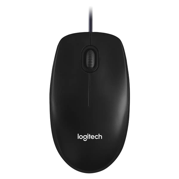 Logitech M100 USB fekete egér