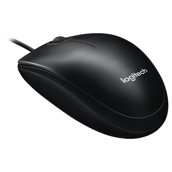 Logitech M100 USB fekete egér