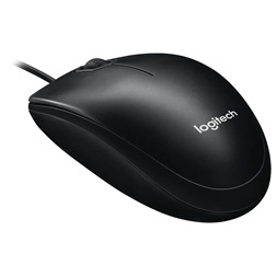 Logitech M100 USB fekete egér