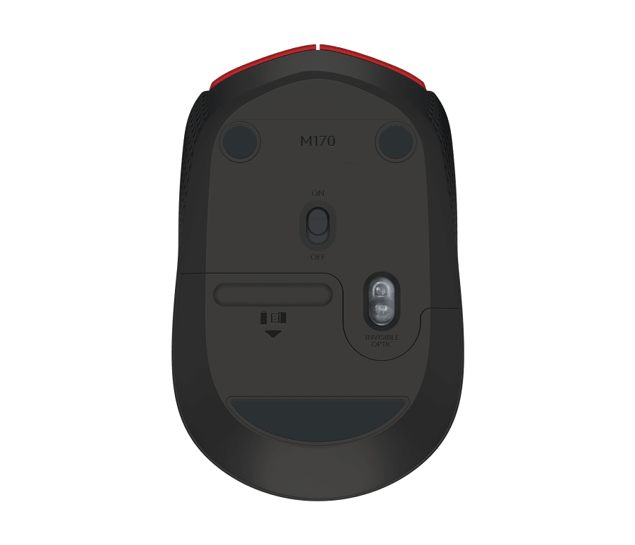 Logitech M171 vezeték nélküli piros notebook egér