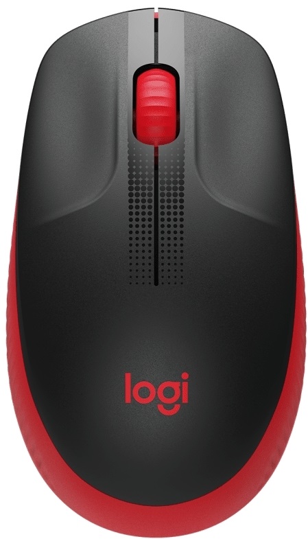 Logitech M190 piros vezeték nélküli egér