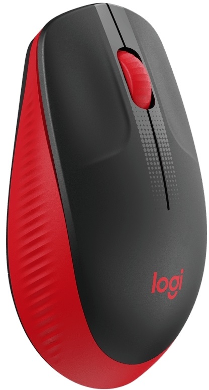 Logitech M190 piros vezeték nélküli egér