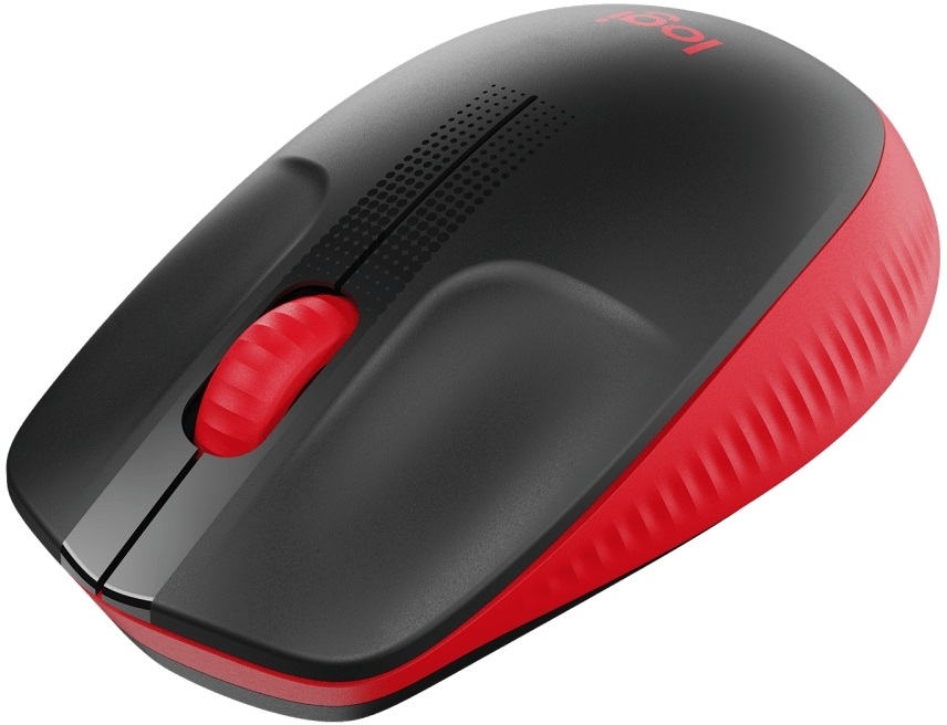 Logitech M190 piros vezeték nélküli egér