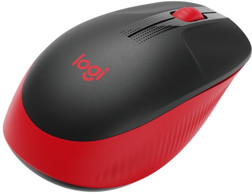 Logitech M190 piros vezeték nélküli egér