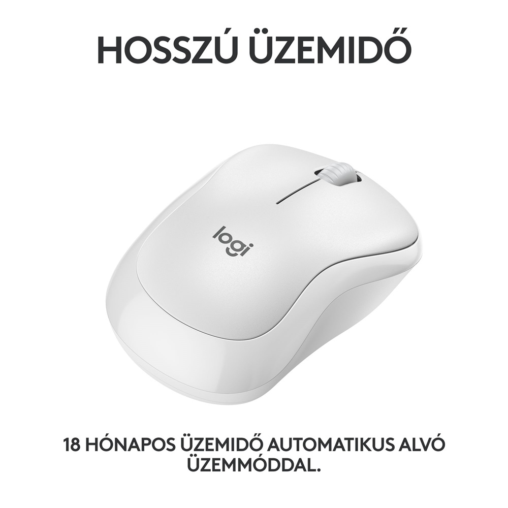 Logitech M240 Silent Bluetooth fehér egér