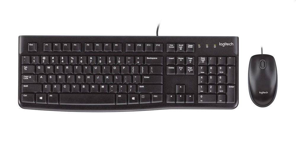Logitech MK120 US vezetékes fekete billentyűzet és egér