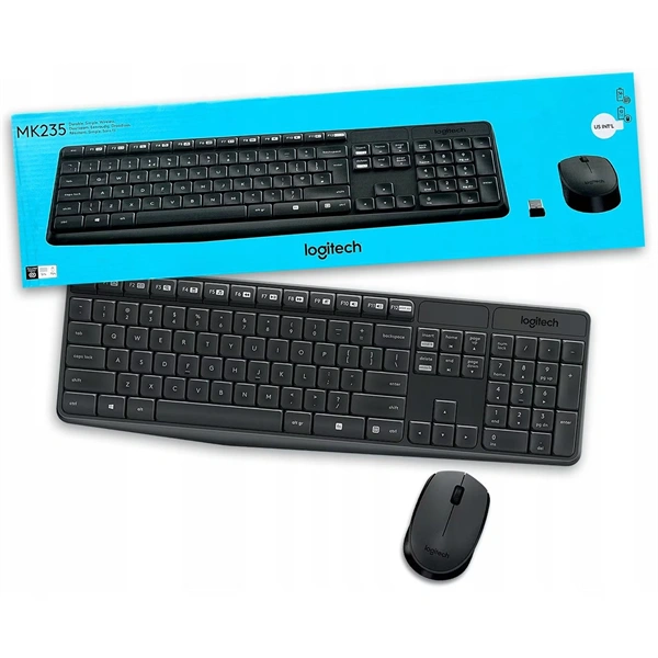Logitech MK235 HUN fekete vezeték nélküli billentyűzet + egér
