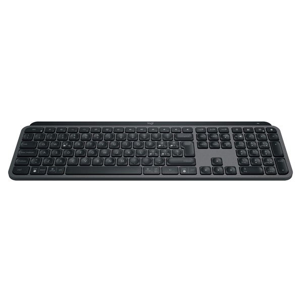 Logitech  MX Keys S lézergravírozott magyar kiosztású grafitszürke vezeték nélküli billentyűzet