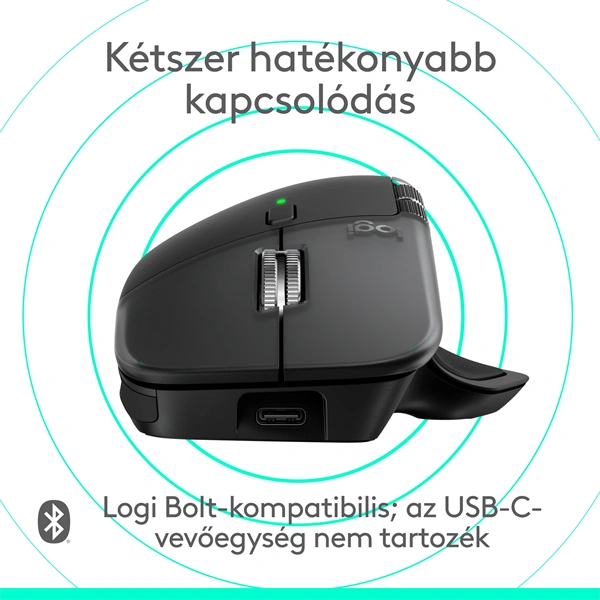 Logitech MX Master 4 for MAC vezeték nélküli fekete egér
