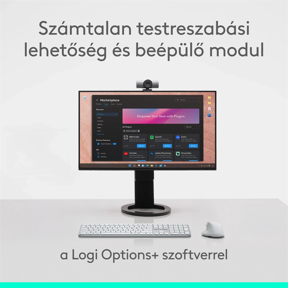 Logitech MX Master 4 for MAC vezeték nélküli halványszürke egér