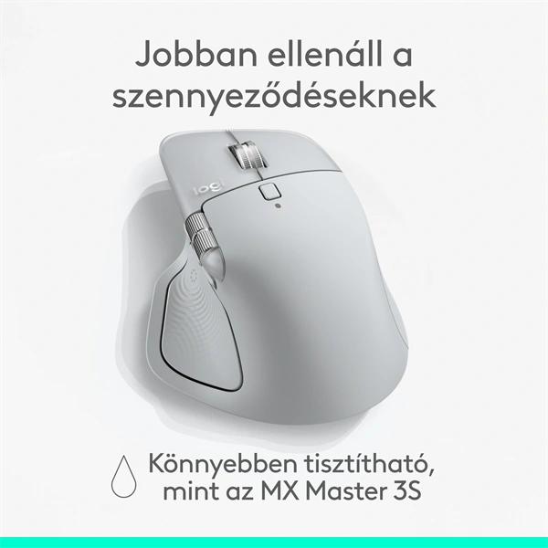 Logitech MX Master 4 for MAC vezeték nélküli halványszürke egér