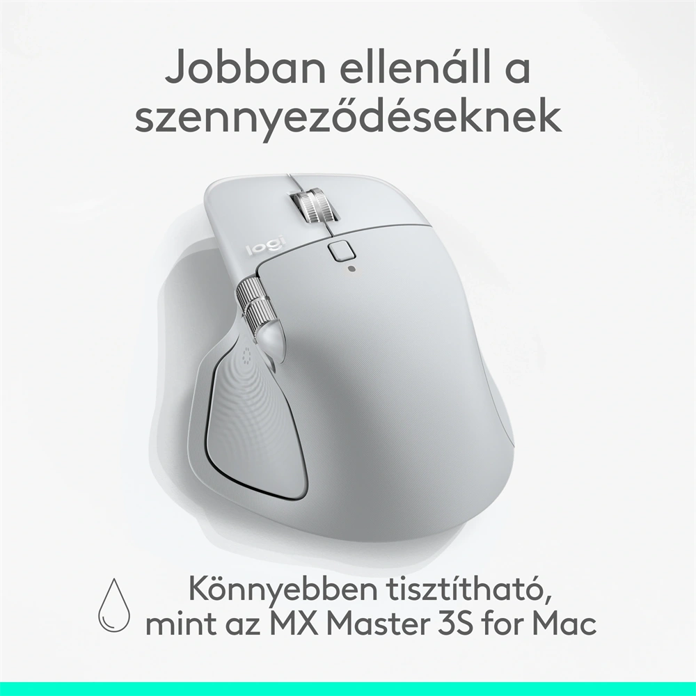 Logitech MX Master 4 for MAC vezeték nélküli halványszürke egér