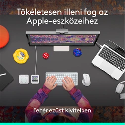 Logitech MX Master 4 for MAC vezeték nélküli halványszürke egér