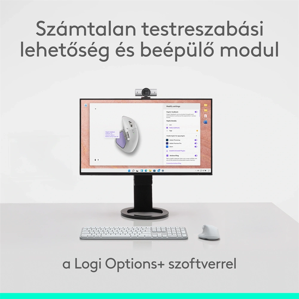 Logitech MX Master 4 for MAC vezeték nélküli halványszürke egér