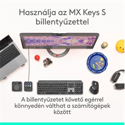 Logitech MX Master 4 vezeték nélküli grafitszürke egér