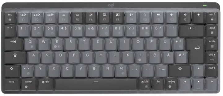 Logitech MX Mechanical Mini Minimalist Illuminated UK grafitszürke vezeték nélküli billentyűzet