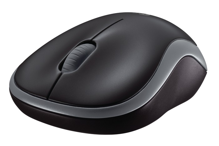 Logitech M185 vezeték nélküli szürke notebook egér
