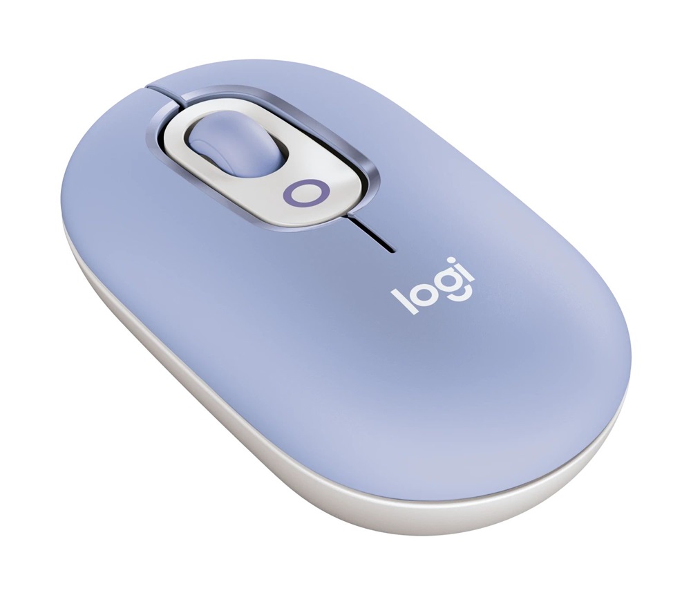 Logitech POP with emoji vezeték nélküli lila egér