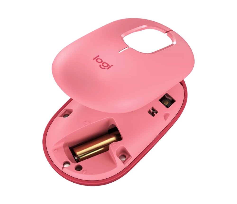 Logitech POP with emoji vezeték nélküli rózsaszín egér