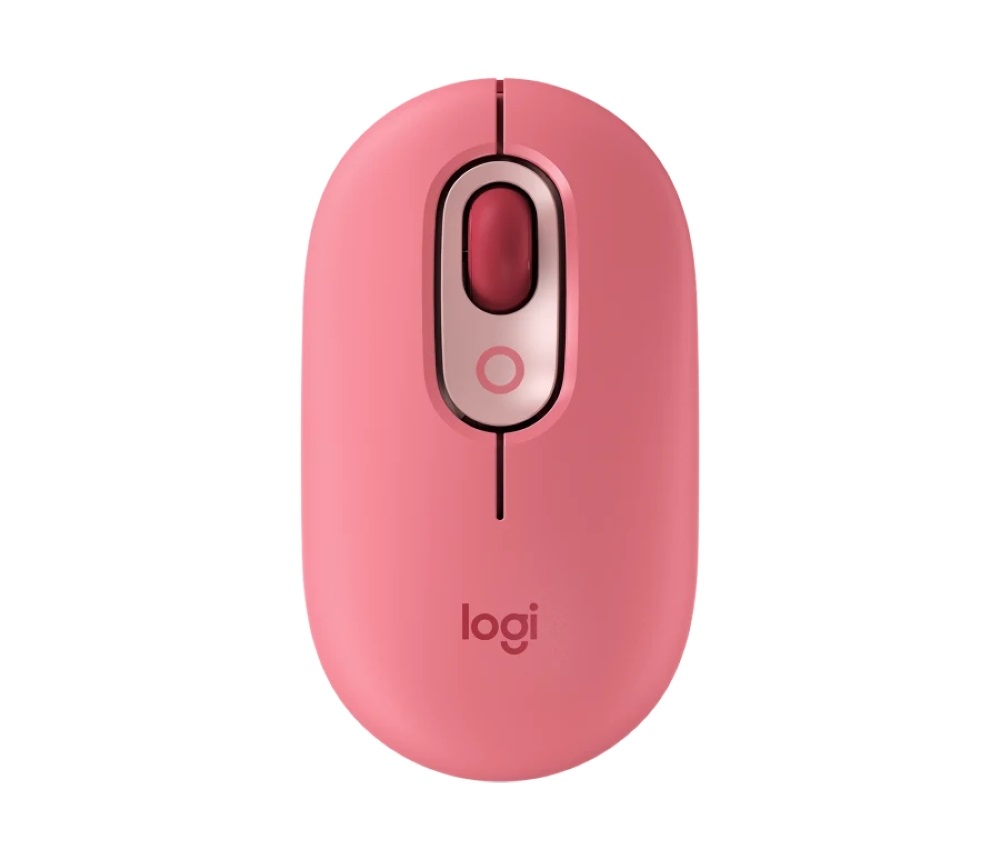 Logitech POP with emoji vezeték nélküli rózsaszín egér