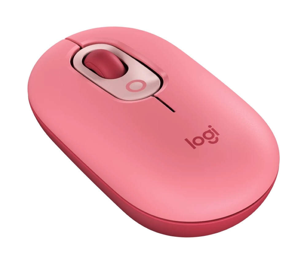 Logitech POP with emoji vezeték nélküli rózsaszín egér