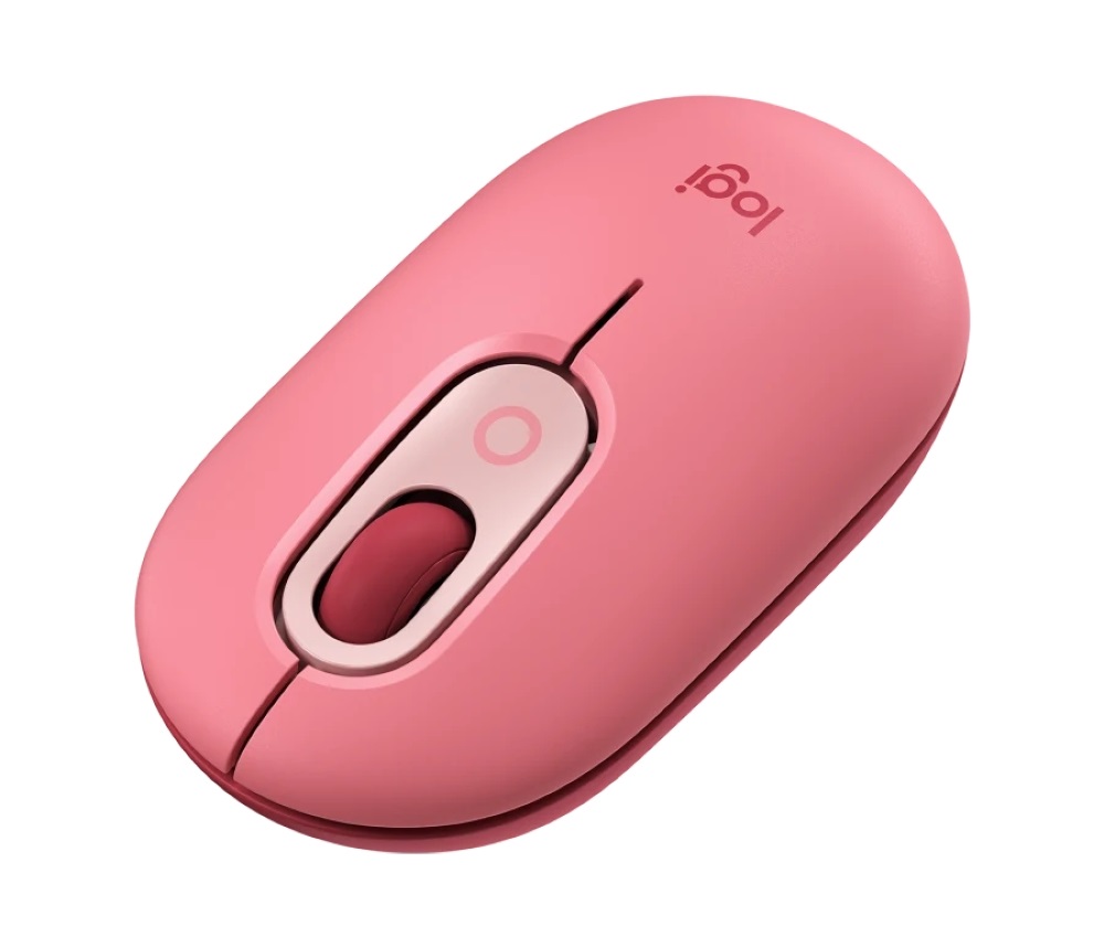 Logitech POP with emoji vezeték nélküli rózsaszín egér
