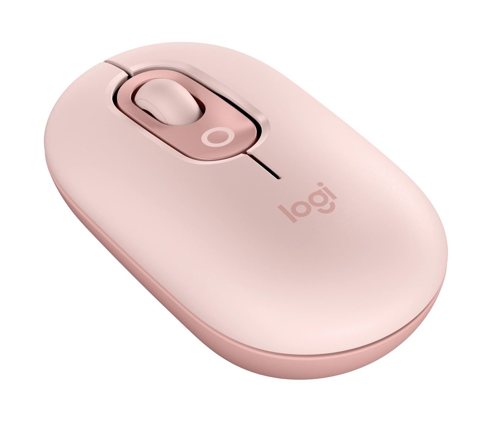 Logitech POP with emoji vezeték nélküli rózsaszín egér