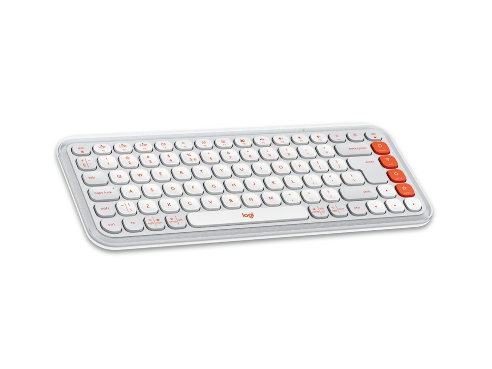 Logitech Pop Icon Combo US vezeték nélküli narancssárga/piszkosfehér billentyűzet és egér