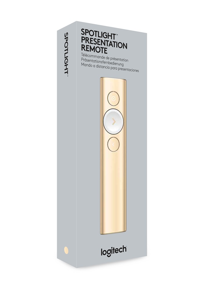 Logitech Spotlight Presentation Remote - Gold