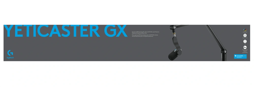 Logitech Yeticaster GX Dynamic RGB mikrofon