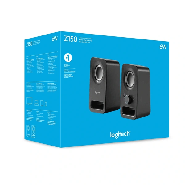 Logitech Z150 jack 2.0 6W fekete hangszóró