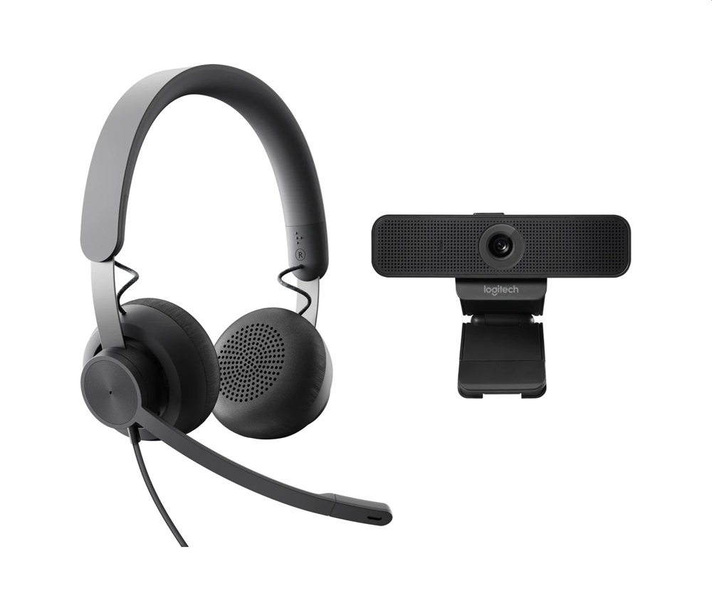 Logitech Zone vezetékes headset + Brio 4K kamera szett
