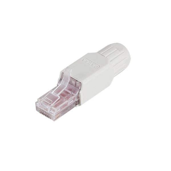 Logilink MP0069 Helyszíni szerelvény Cat.6A RJ45 dugó, szerszám nélküli lezárás