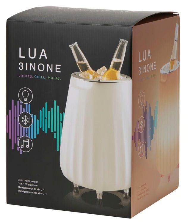 Lua 3inOne jégvödör és Bluetooth hangszóró LED hangulatfénnyel