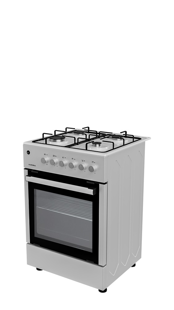 Luxell 663S-40FW fehér, szabadonálló, gáz, kombinált, főzőzóna: 4, tűzhely